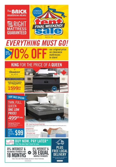 Home & Furniture offers in Red Deer | Brick Mattress Store in The Brick | 2024-05-17 - 2024-05-20