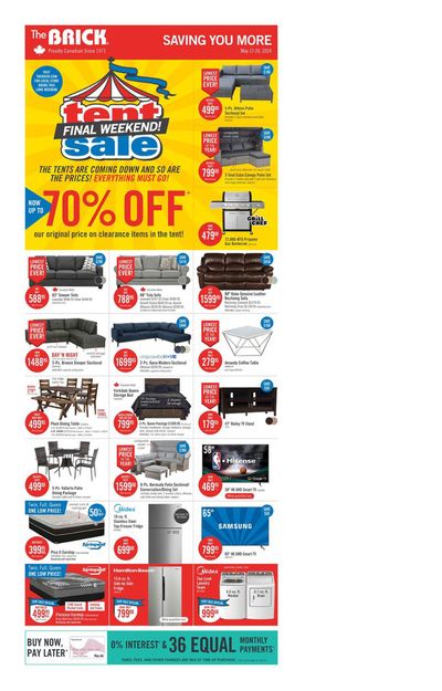 Home & Furniture offers in Richmond | Weekly Flyer in The Brick | 2024-05-17 - 2024-05-20