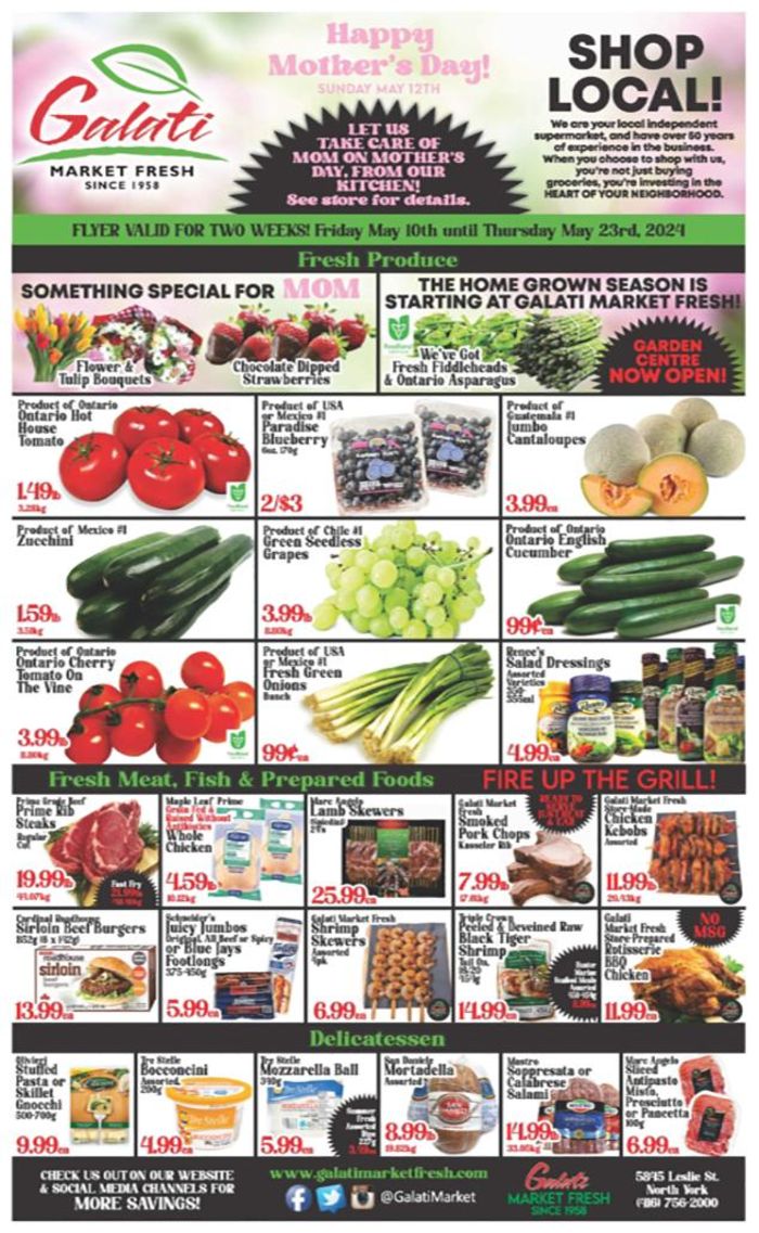 Galati Market Fresh catalogue in Toronto | Mother's Day Sale | 2024-05-17 - 2024-05-23
