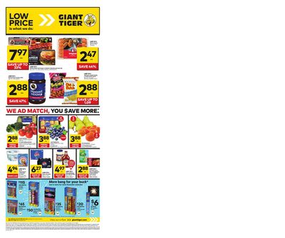 Grocery offers in La Broquerie | Weekly Flyer in Giant Tiger | 2024-05-15 - 2024-05-21