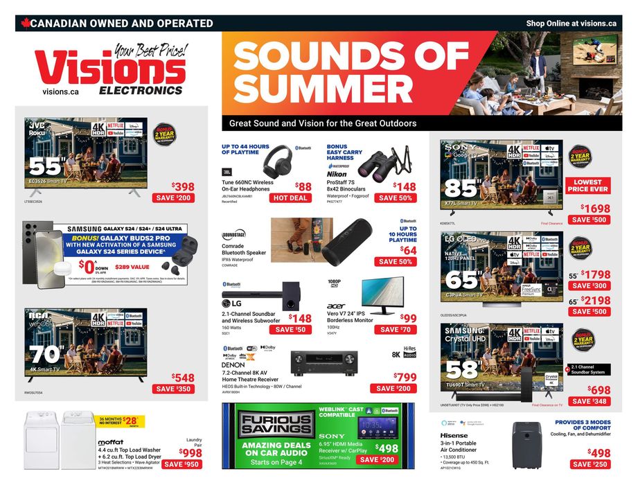 Visions Electronics catalogue in Edmonton | Flyer | 2024-05-17 - 2024-05-23