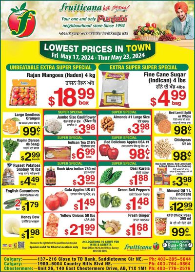 Grocery offers in Surrey | Fruiticana Lowest Prices In Town in Fruiticana | 2024-05-18 - 2024-06-01
