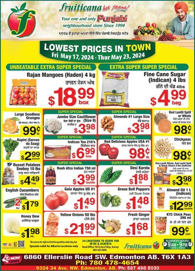 Grocery offers in Abbotsford | Weekly Specials in Fruiticana | 2024-05-18 - 2024-06-01