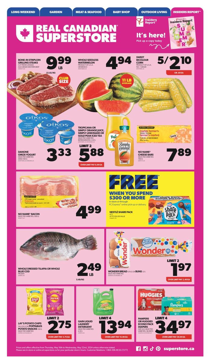 Real Canadian Superstore catalogue in Coquitlam | Weekly Flyer | 2024-05-16 - 2024-05-22