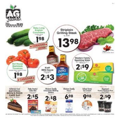 Grocery offers in Red Deer | AG Foods weekly flyer in AG Foods | 2024-05-20 - 2024-06-03