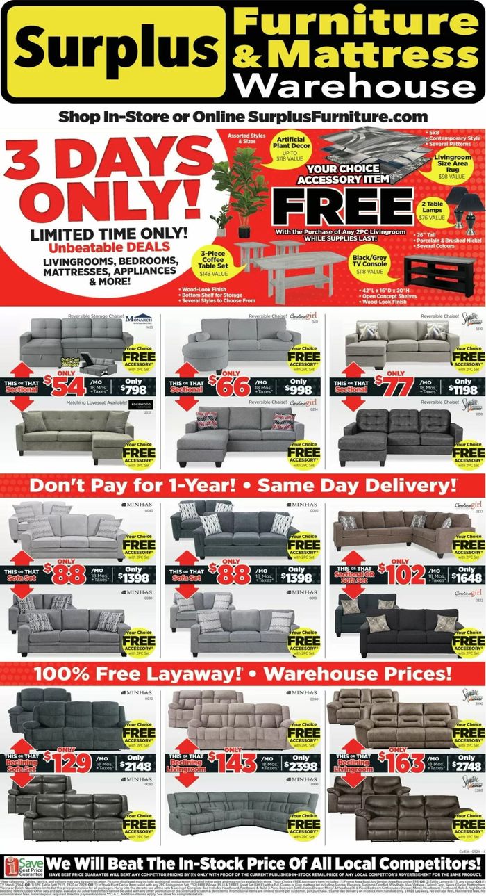 Surplus Furniture catalogue in Moncton | Weekly Specials | 2024-05-20 - 2024-05-26