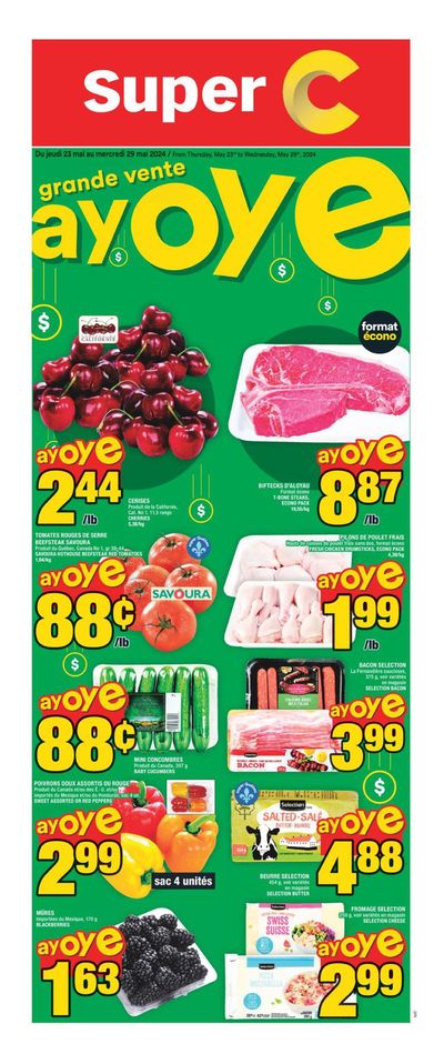 Grocery offers in Fossambault-sur-le-Lac | Circulaire in Super C | 2024-05-23 - 2024-05-29