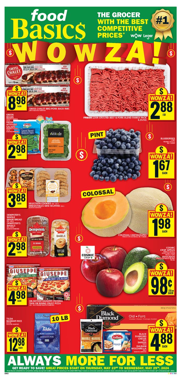Food Basics catalogue in Guelph | Food Basics weekly flyer | 2024-05-23 - 2024-05-29