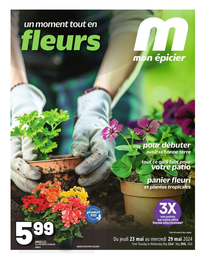 Metro catalogue in Laval | Un moment tout en fleurs | 2024-05-23 - 2024-05-29