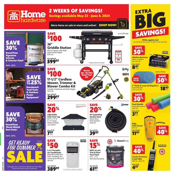 Home Hardware catalogue in Milton | Extra Big Savings | 2024-05-23 - 2024-06-05