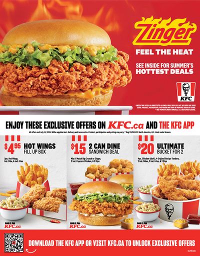 KFC catalogue in Calgary | Zinger Feel The Heat | 2024-05-24 - 2024-08-05