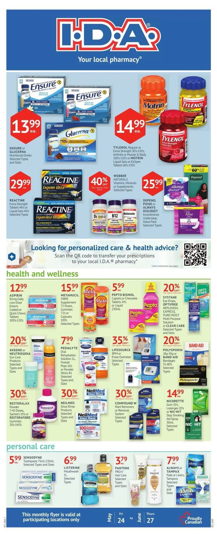 IDA Pharmacy catalogue in Lorette | Weekly Specials | 2024-05-27 - 2024-06-27