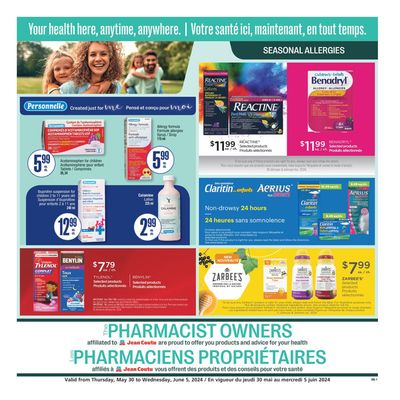 Jean Coutu catalogue in Quebec | Special Insert | 2024-05-30 - 2024-06-05