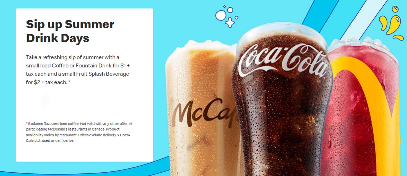 McDonald's catalogue in London | Sip up Summer Drink Days | 2024-05-29 - 2024-06-12