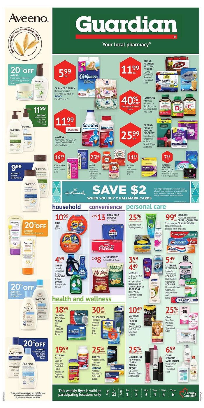 Guardian Pharmacy catalogue in Mississauga | Guardian Pharmacy weekly deals | 2024-05-30 - 2024-06-05