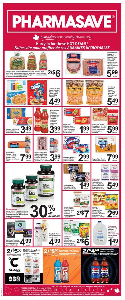Pharmasave catalogue in Stratford | Hot Deals | 2024-05-31 - 2024-06-06