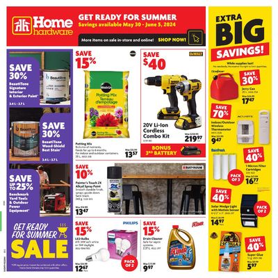 Home Hardware catalogue in New-Wes-Valley | Home Hardware weekly flyer | 2024-05-30 - 2024-06-05