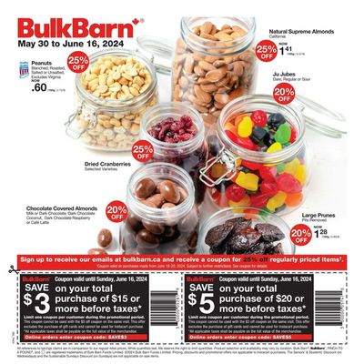 Grocery offers in Saint-Alexandre-de-Kamouraska QC | Bulk Barn Weekly ad in Bulk Barn | 2024-05-30 - 2024-06-16