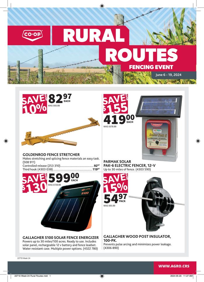 Co-op Agro catalogue in Davidson | Rural Routes | 2024-06-06 - 2024-06-19