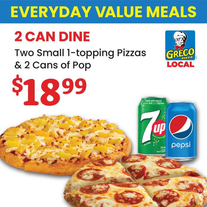 Greco Pizza catalogue in Springdale | Everyday Value Meals | 2024-06-06 - 2024-06-20