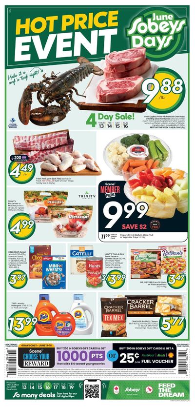 Grocery offers in Bishops Falls | Sobeys Hot Price Event in Sobeys | 2024-06-13 - 2024-06-19