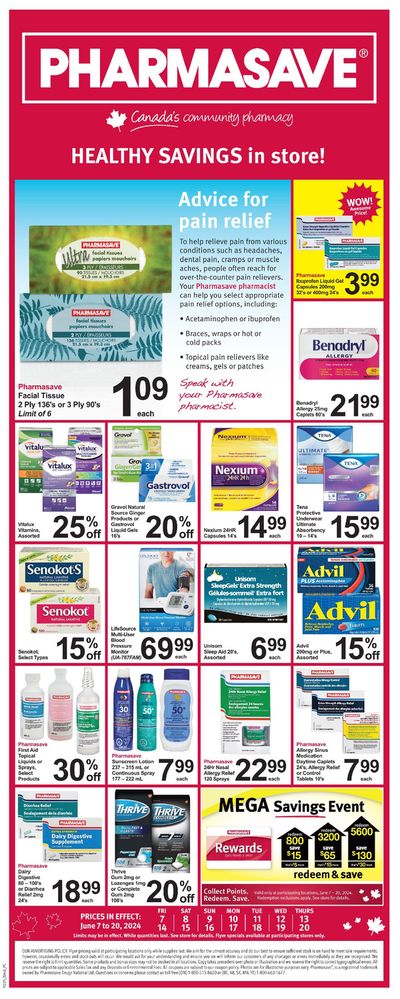 Pharmasave catalogue in La Crête | HEALTHY SAVINGS | 2024-06-07 - 2024-06-20