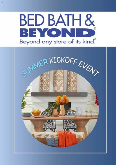 Bed Bath & Beyond catalogue in Young's Cove | Summer Kickoff Event | 2024-06-19 - 2024-07-03