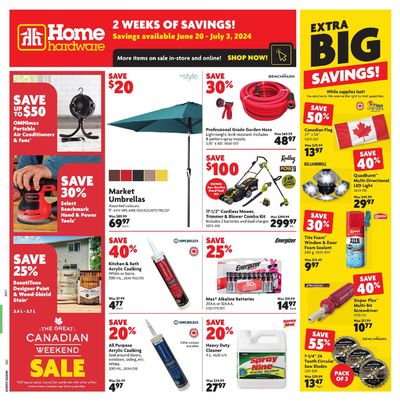 Home Hardware catalogue in Young's Cove | Home Hardware big savings | 2024-06-20 - 2024-07-03