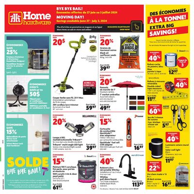 Home Hardware catalogue in Moncton | Great offer for bargain hunters | 2024-06-27 - 2024-07-03