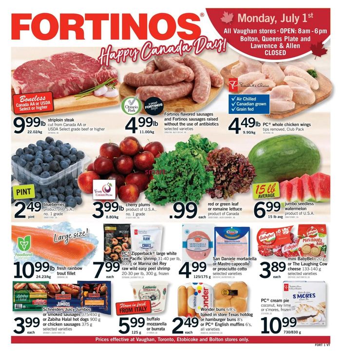 Fortinos catalogue in Burlington | Fortinos weekly flyer | 2024-06-27 - 2024-07-03