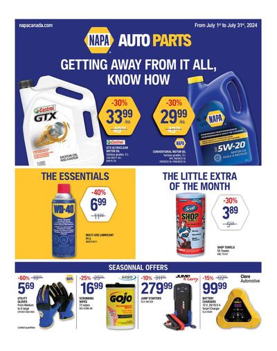 Automotive offers in Edmonton | New offers to discover in NAPA Auto Parts | 2024-07-01 - 2024-08-01