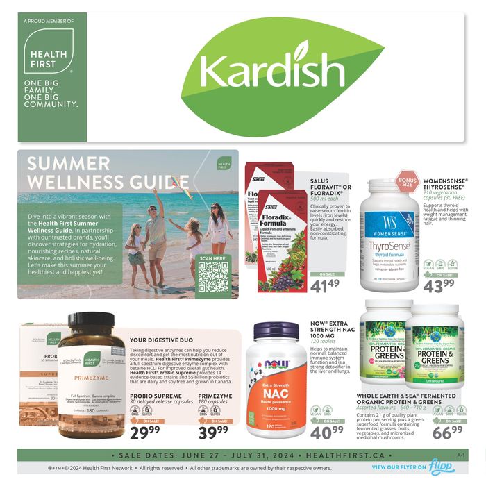 Kardish catalogue in Ottawa | Summer Wellness Guide | 2024-07-02 - 2024-07-31