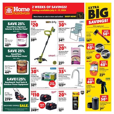 Garden & DIY offers in Hodgson MB | Home Hardware weekly flyer in Home Hardware | 2024-07-04 - 2024-07-17