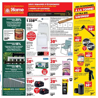 Garden & DIY offers in Hodgson MB | Current bargains and offers in Home Hardware | 2024-07-04 - 2024-07-17