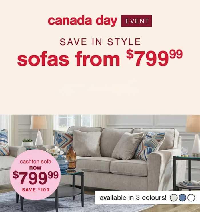 Ashley Furniture catalogue in Edmonton | Canada Day Sale | 2024-07-03 - 2024-07-17