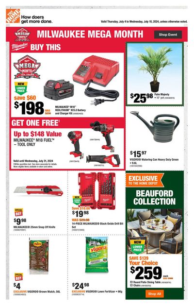 Home Depot catalogue in Mississauga | Weekly Flyer_CP | 2024-07-04 - 2024-07-10