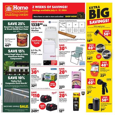 Home Hardware catalogue in Peguis | New offers to discover | 2024-07-04 - 2024-07-17