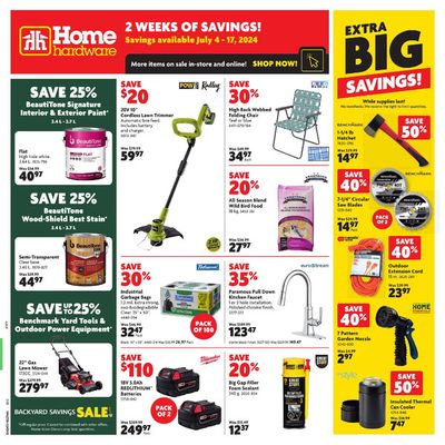 Home Hardware catalogue in Peguis | Our best bargains | 2024-07-04 - 2024-07-10