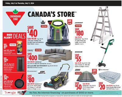 Canadian Tire catalogue in Mississauga | Canadian Tire weekly flyer | 2024-07-05 - 2024-07-11