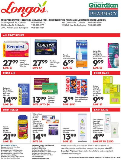 Longo's catalogue | Pharmacy Flyer | 2024-07-04 - 2024-07-31