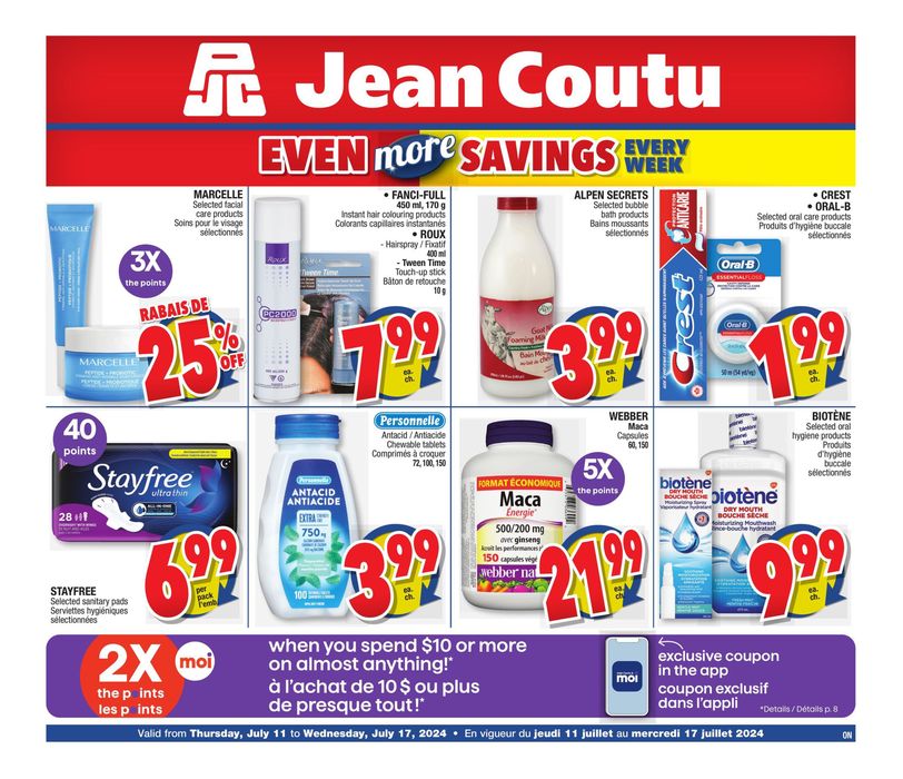 Jean Coutu Châteauguay 237 SaintJeanBaptiste Blvd. Flyers & Phone