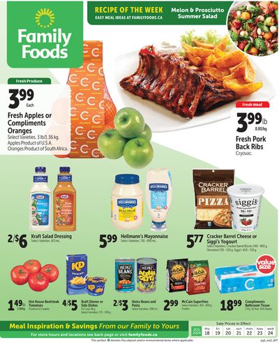 Grocery offers in Winnipeg | Exclusive bargains in Family Foods | 2024-07-18 - 2024-08-01