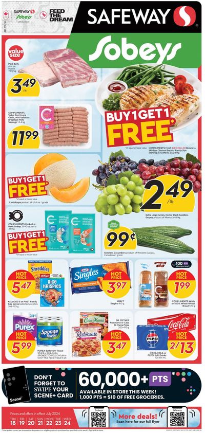 Sobeys catalogue in Winnipeg | Attractive special offers for everyone | 2024-07-18 - 2024-08-01