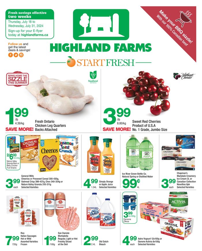 Highland Farms catalogue in Mississauga | Highland Farms flyer | 2024-07-18 - 2024-07-31