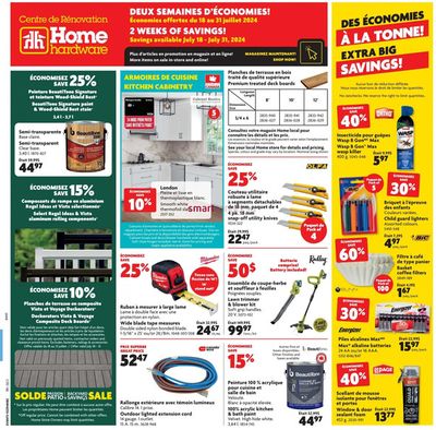 Home Hardware catalogue in Vancouver | Top offers for smart savers | 2024-07-18 - 2024-07-31