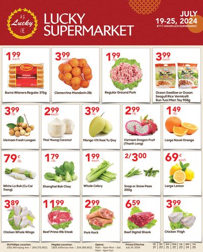 Lucky Supermarket catalogue in Winnipeg | Great offer for bargain hunters | 2024-07-19 - 2024-08-02