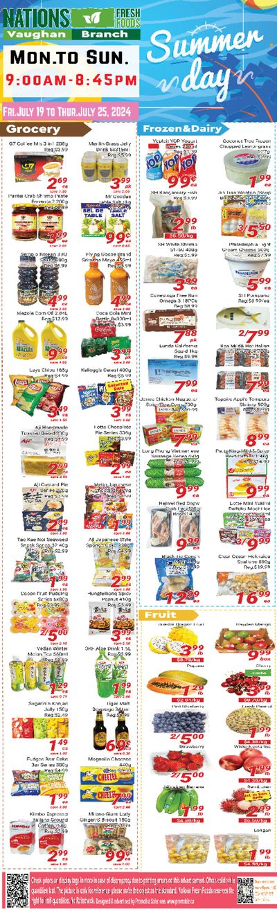 Grocery offers in Hamilton | Discover attractive offers in Nations Fresh Foods | 2024-07-19 - 2024-08-02