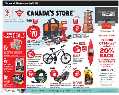 Canadian Tire catalogue in Peace River | Discover attractive offers | 2024-07-25 - 2024-07-31
