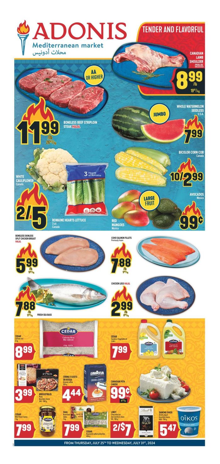 Marché Adonis catalogue in Montreal | Our best bargains | 2024-07-25 - 2024-07-31