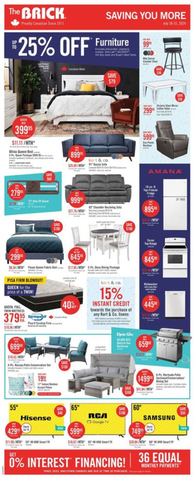 The Brick catalogue in Victoria BC | Current bargains and offers | 2024-07-18 - 2024-07-31